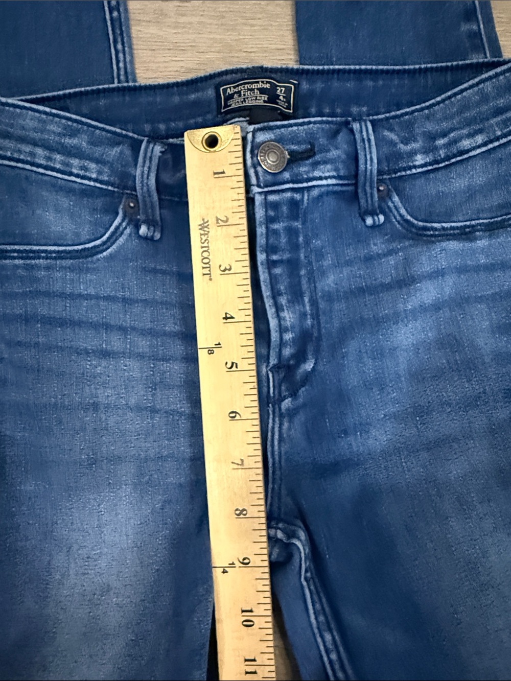 Abercrombie & Fitch Harper Low Rise Jean Leggings Skinny Jeans 27 4R - Picture 4 of 8